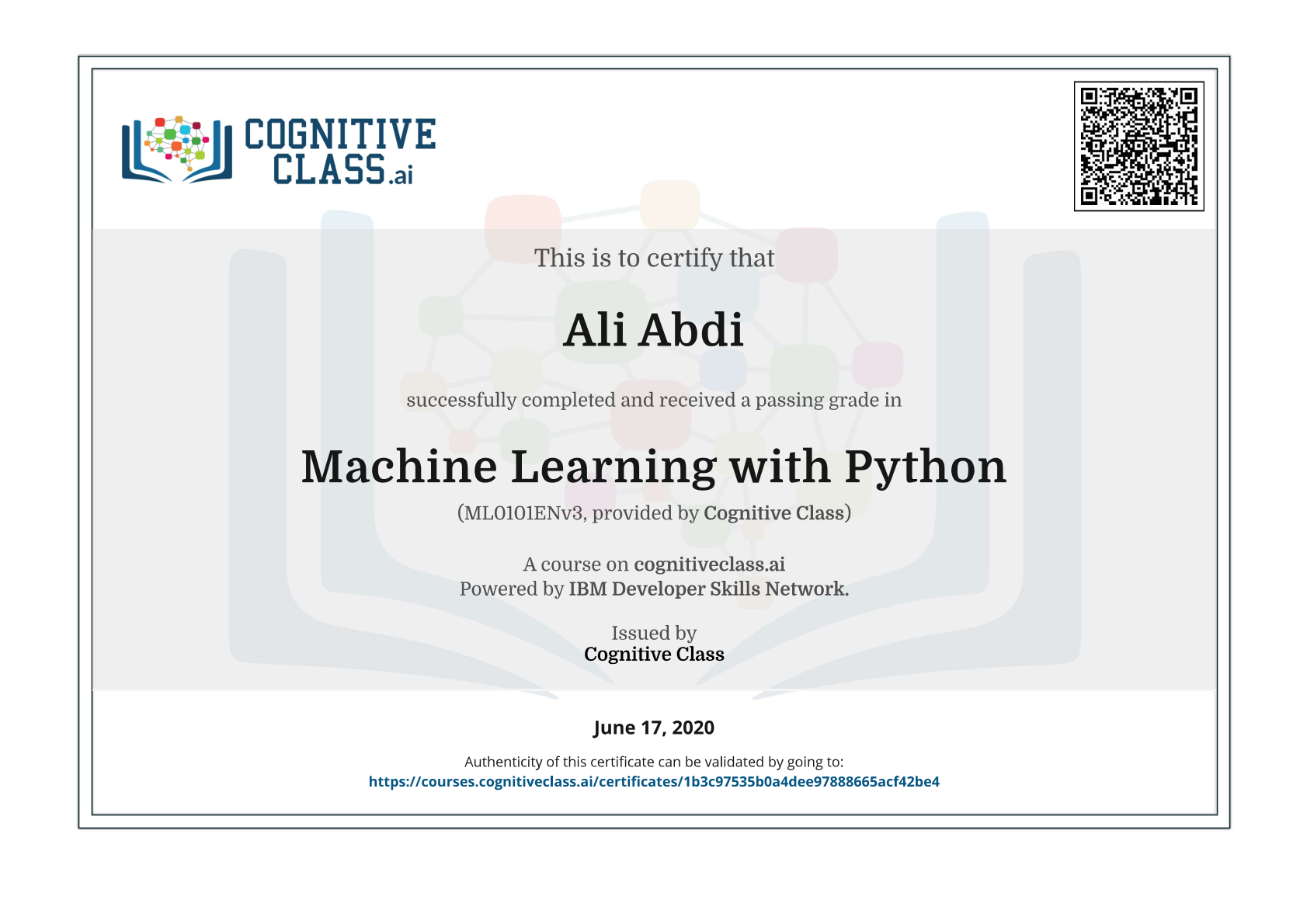 Machine Learning with Python