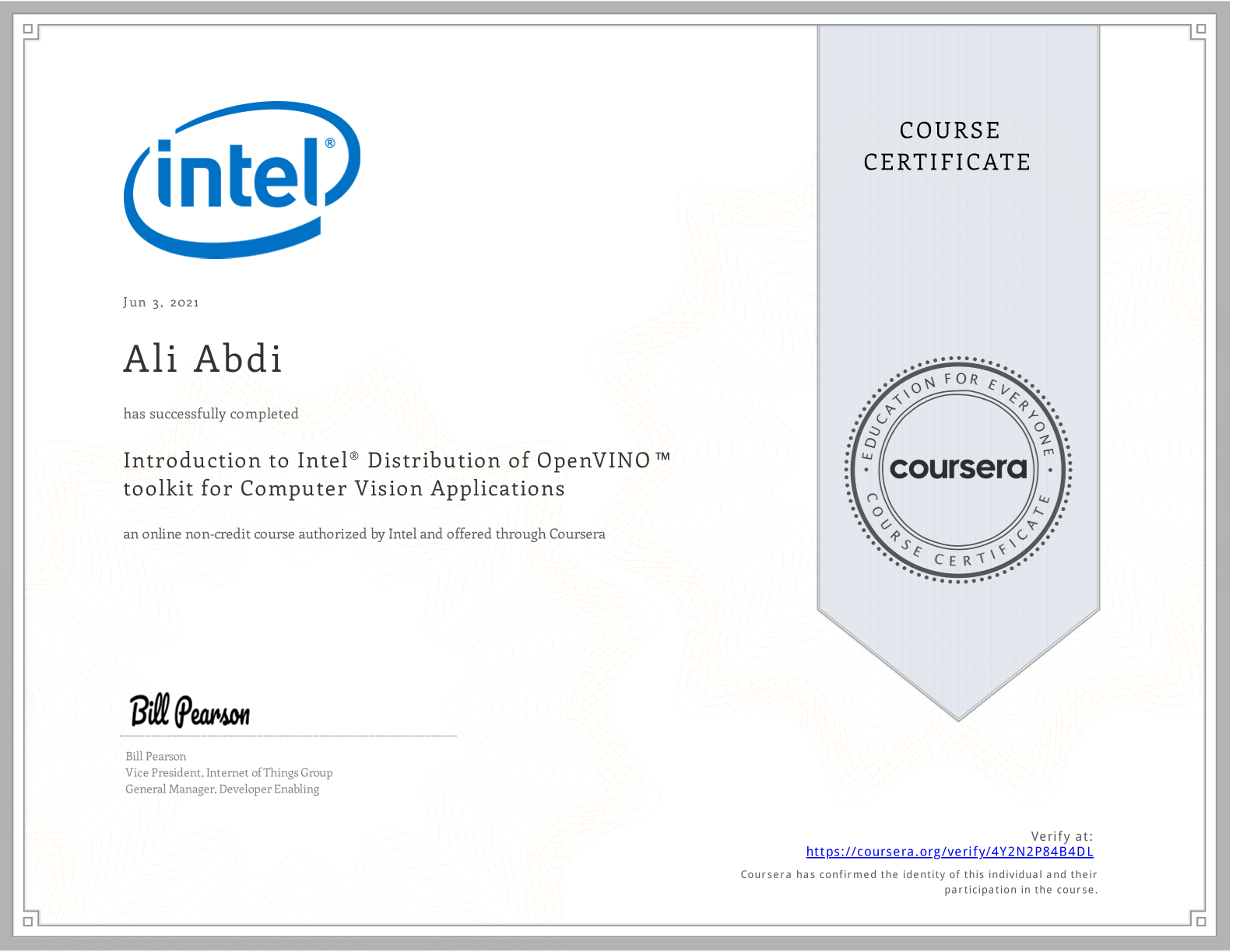 Introduction to Intel® Distribution of OpenVINO™ Toolkit for Computer Vision Applications