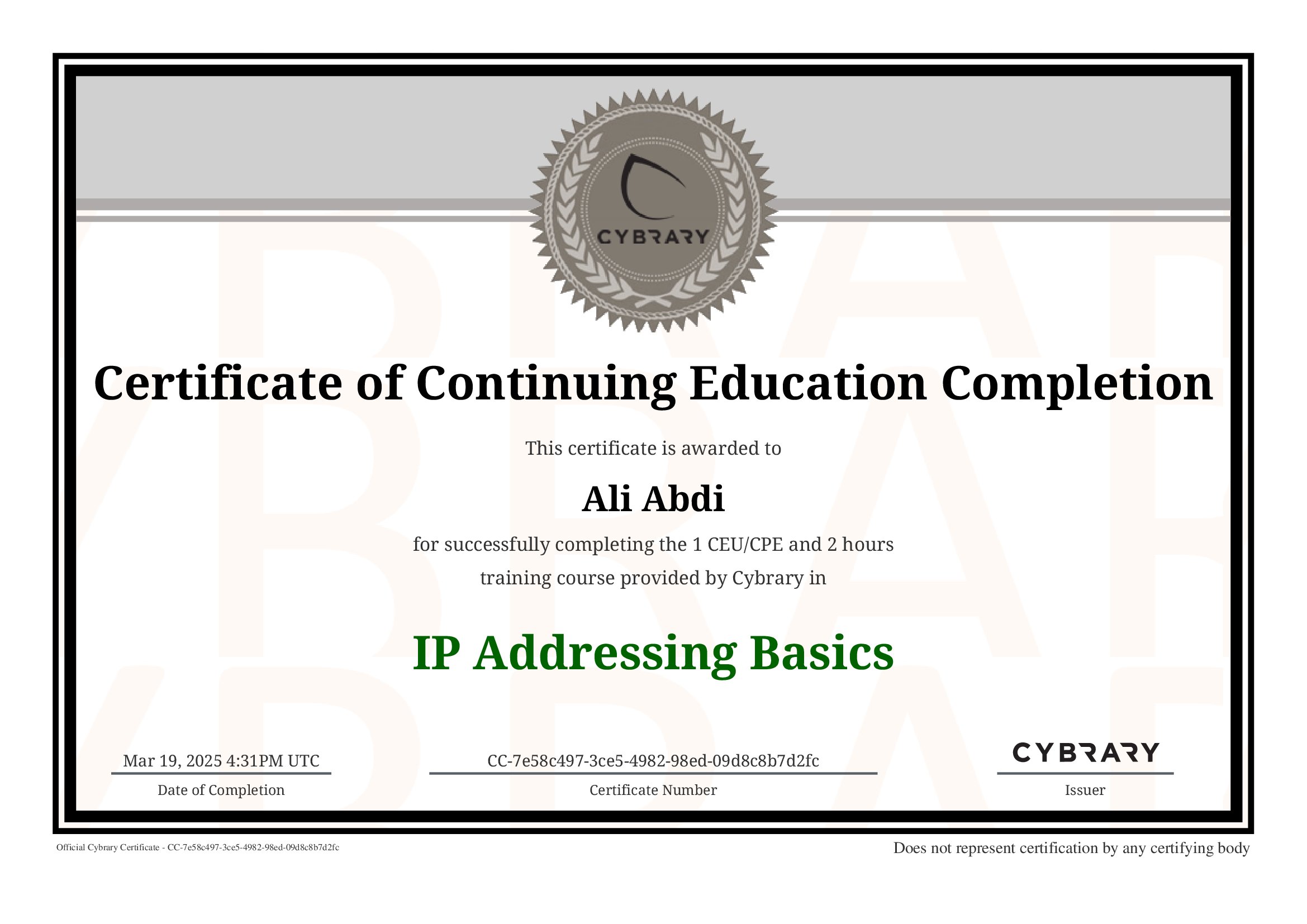 IP Addressing Basics