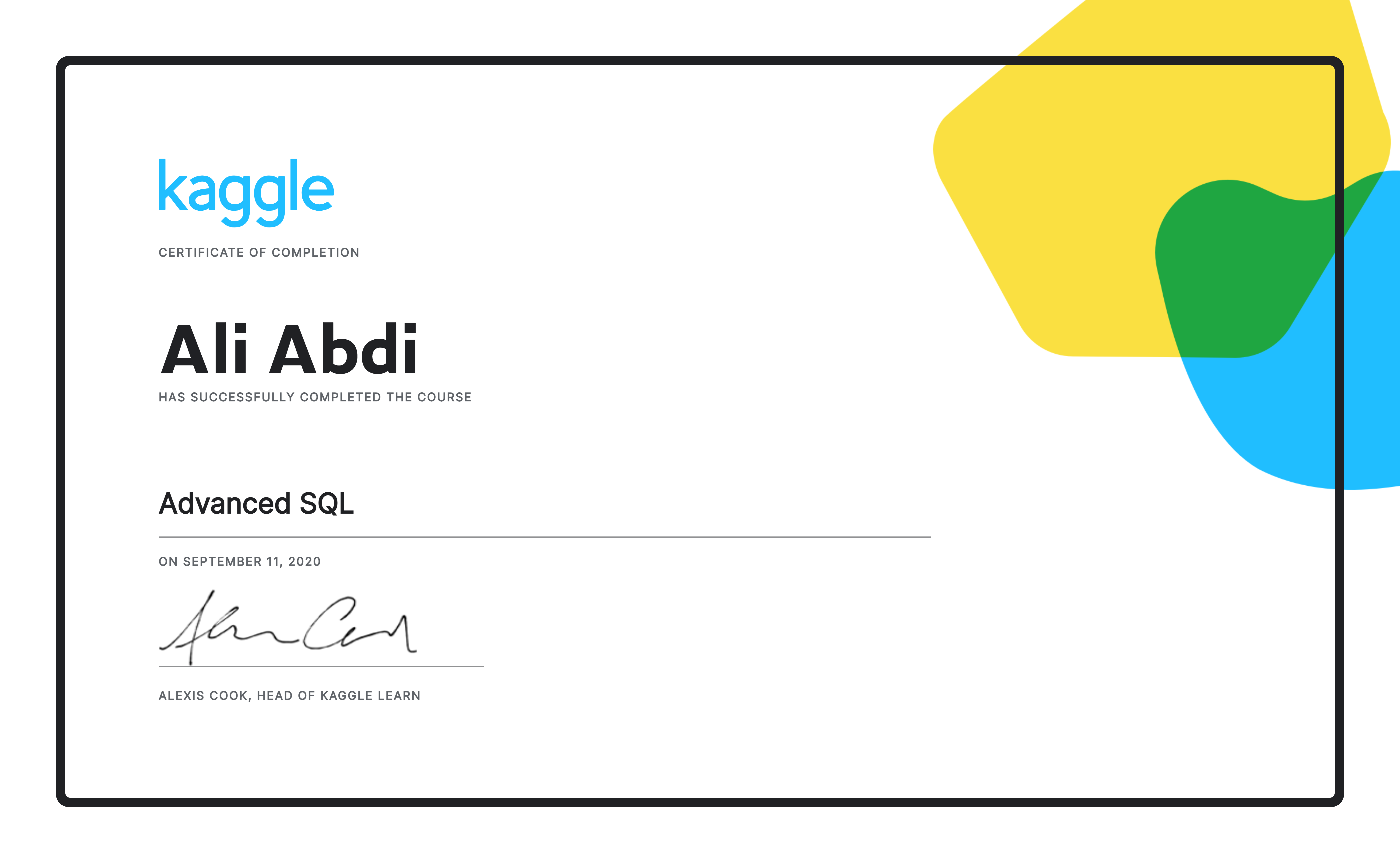Advanced SQL